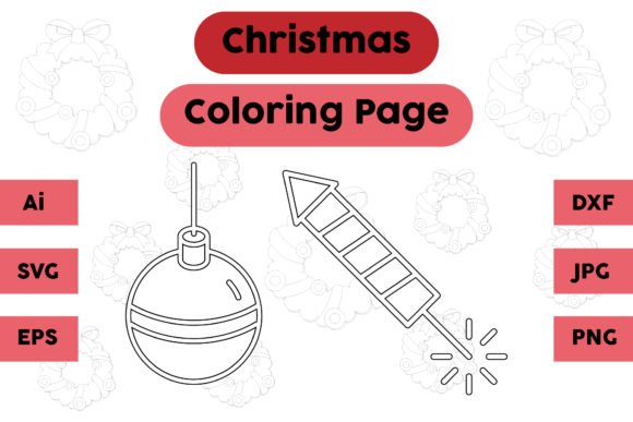 A Creative Seller’s Review of the Christmas Coloring Page Firecracker Set Graphics