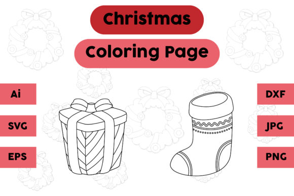 A Graphic Designer's Review of Christmas Coloring Pages Gift Socks Set