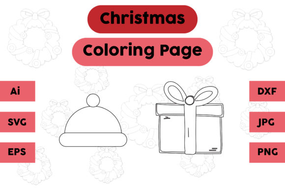 Christmas Coloring Page Hat Gift Set 01 Review