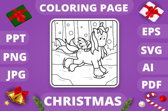 Reviewing the Christmas Coloring Page Graphics Asset for Client Projects